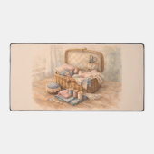 Oude Naaimandje Cottagecore Pastel Bureaumat (Voorkant)