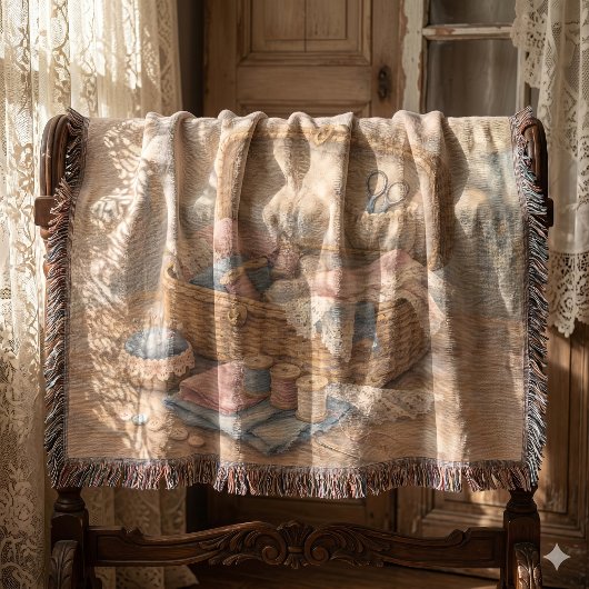 Oude Naaimandje Cottagecore Pastel Deken