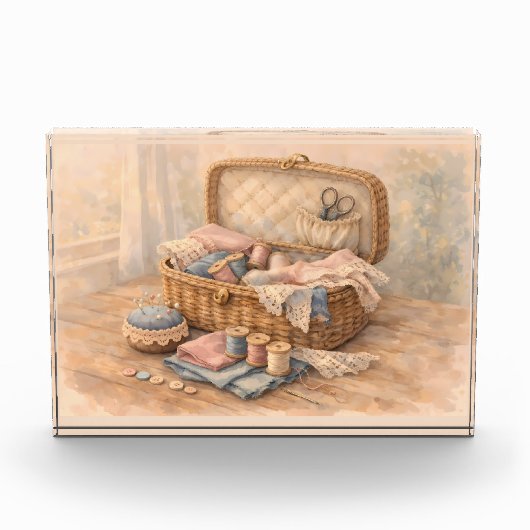 Oude Naaimandje Cottagecore Pastel Fotoblokken (Voorkant)