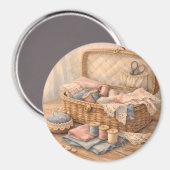 Oude Naaimandje Cottagecore Pastel Magneet (Voorkant / Achterkant)