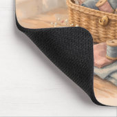 Oude Naaimandje Cottagecore Pastel Muismat (Hoek)