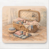 Oude Naaimandje Cottagecore Pastel Muismat (Voorkant)