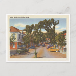 Oude Nantucket Massachusetts Main Street scène Briefkaart