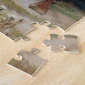 Oude Napoleontische strijdtoneel schilderij Leipzi Legpuzzel (Zijkant)