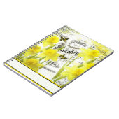 Oude narcissen notitieboek (Linkerzijde)
