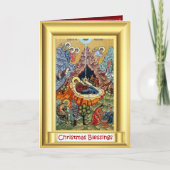 Oude nativityikoon feestdagen kaart (Voorkant)