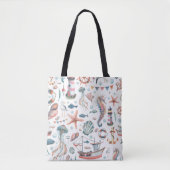 Oude Nautical Schoudertassen Tote Bag (Voorkant)