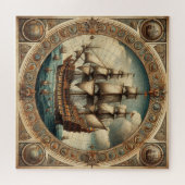 Oude Nederlanders (Nederland) Saling Ships 2 Legpuzzel (Horizontaal)