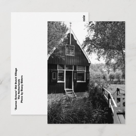 Oude Nederlands Katoen Briefkaart (Voorkant / Achterkant)