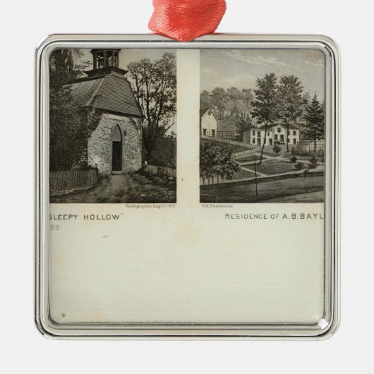 Oude Nederlandse Kerk, woningen Metalen Ornament (Voorkant)