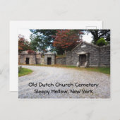 Oude Nederlandse kerkhof in Sleepy Hollow, NY Briefkaart (Voorkant / Achterkant)