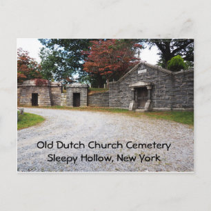 Oude Nederlandse kerkhof in Sleepy Hollow, NY Briefkaart