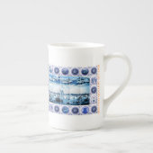 Oude Nederlandse Maritime Holland Delftware Style Porselein Kop (Rechts)