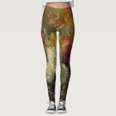 Oude Nederlandse Meester Bloemstuk Georgius van Os Leggings (Voorkant)