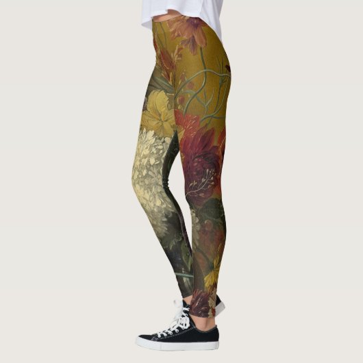 Oude Nederlandse Meester Bloemstuk Georgius van Os Leggings (Links)