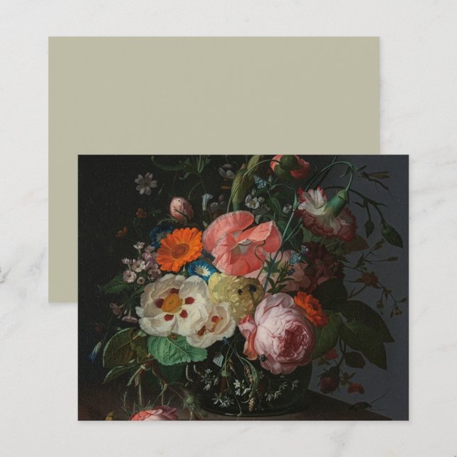 Oude Nederlandse Meester Stilleven Rachel Ruysch (Voorkant / Achterkant)