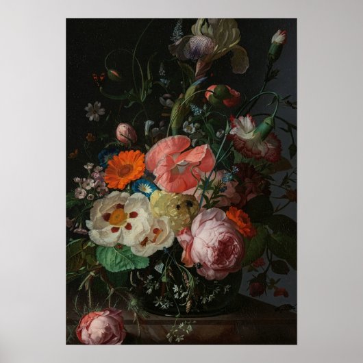 Oude Nederlandse Meester Stilleven Rachel Ruysch Poster (Voorkant)