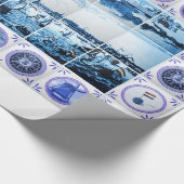  oude Nederlandse tegels Delftware Holland Cadeaupapier (Hoek)