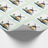 Oude Nederlandse Windmill Cadeaupapier (Hoek)