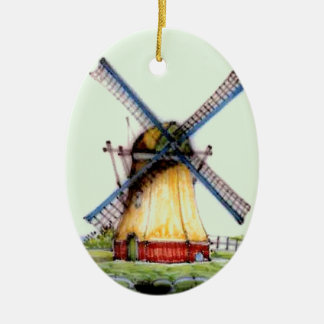Oude Nederlandse Windmill Keramisch Ornament