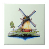 Oude Nederlandse Windmill Tegeltje (Voorkant)