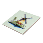 Oude Nederlandse Windmill Tegeltje (Zijkant)