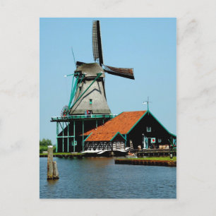 Oude Nederlandse windmolen Briefkaart