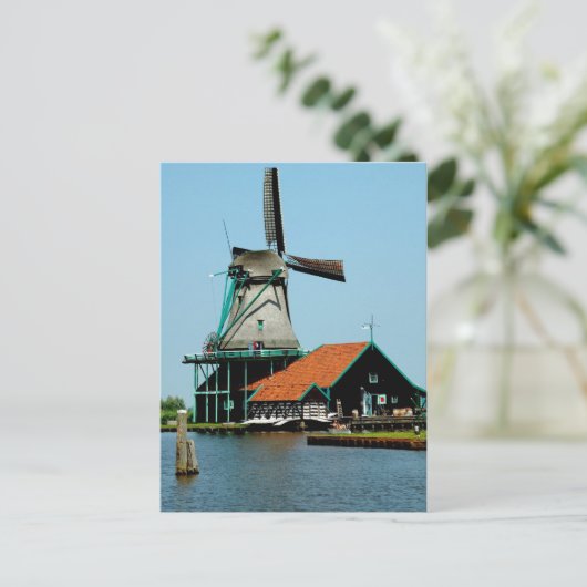 Oude Nederlandse windmolen Briefkaart (Staand voorkant)