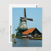 Oude Nederlandse windmolen Briefkaart (Voorkant / Achterkant)