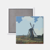 Oude Nederlandse windmolen Magneet (Voorkant / Achterkant)