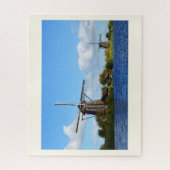 Oude Nederlandse windmolens Legpuzzel (Verticaal)