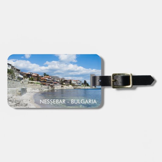 Oude Nessebar. Bulgarije Bagagelabel (Voorkant horizontaal)