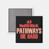Oude neurologische routes die hard magneet (Voorkant / Achterkant)