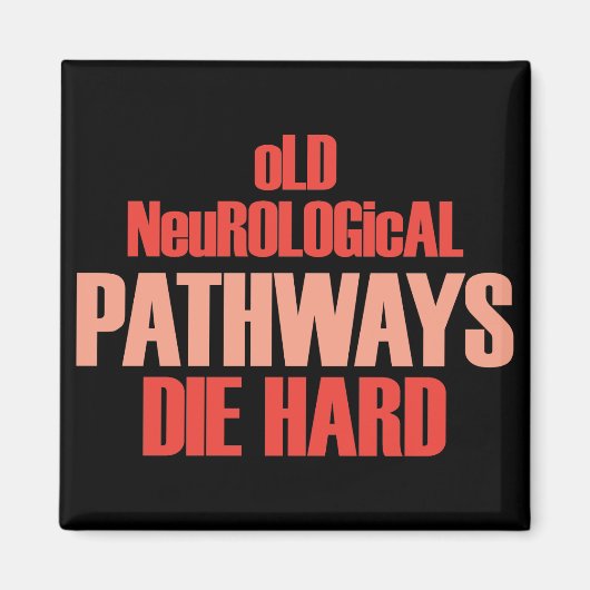 Oude neurologische routes die hard magneet (Voorkant)