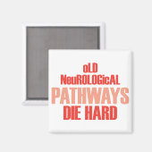 Oude neurologische routes die hard magneet (Voorkant / Achterkant)