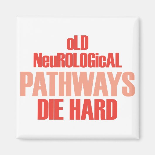 Oude neurologische routes die hard magneet (Voorkant)