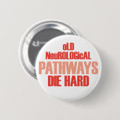 Oude neurologische routes die hard ronde button 5,7 cm (Voorkant /achterkant)