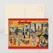 Oude Nevadabegroeting Briefkaart (Voorkant / Achterkant)