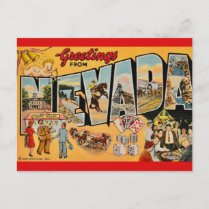 Oude Nevadabegroeting Briefkaart