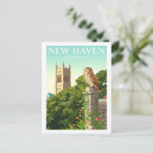 Oude New Haven Connecticut Briefkaart (Staand voorkant)