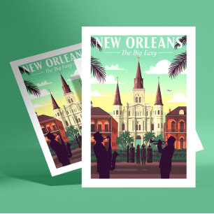 Oude New Orleans Briefkaart