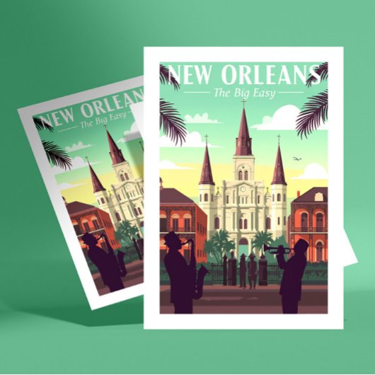 Oude New Orleans Briefkaart