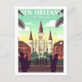 Oude New Orleans Briefkaart (Voorkant)