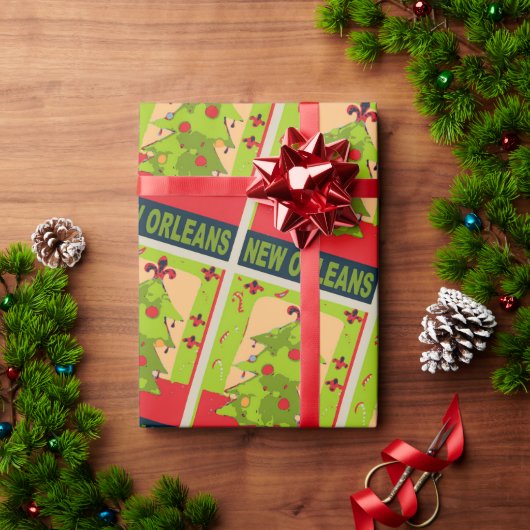 Oude New Orleans, Cadeaupapier (Feestdagen Geschenken)