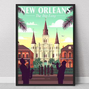 Oude New Orleans Poster