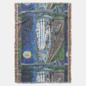 Oude New Orleans Steam Boat Deken (Voorkant Verticaal)