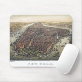 Oude New York City, Manhattan, Brooklyn Bridge Muismat (Met muis)