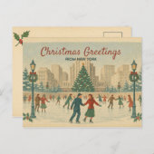 Oude New York Kerstkaart Feestdagenkaart (Voorkant / Achterkant)