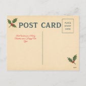 Oude New York Kerstkaart Feestdagenkaart (Achterkant)