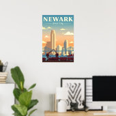 Oude Newark New Jersey Poster (Thuiskantoor)